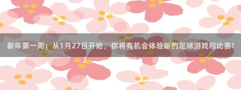 亿万28子图片：新年第一周：从1月27日开始，你将有机会体验新的足球游戏和比赛!